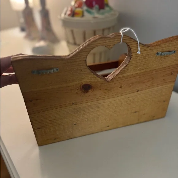 Wooden Heart Cutout Organizer - Picture 2 of 4